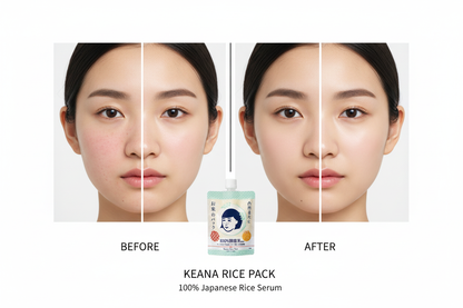 Before and after skin transformation